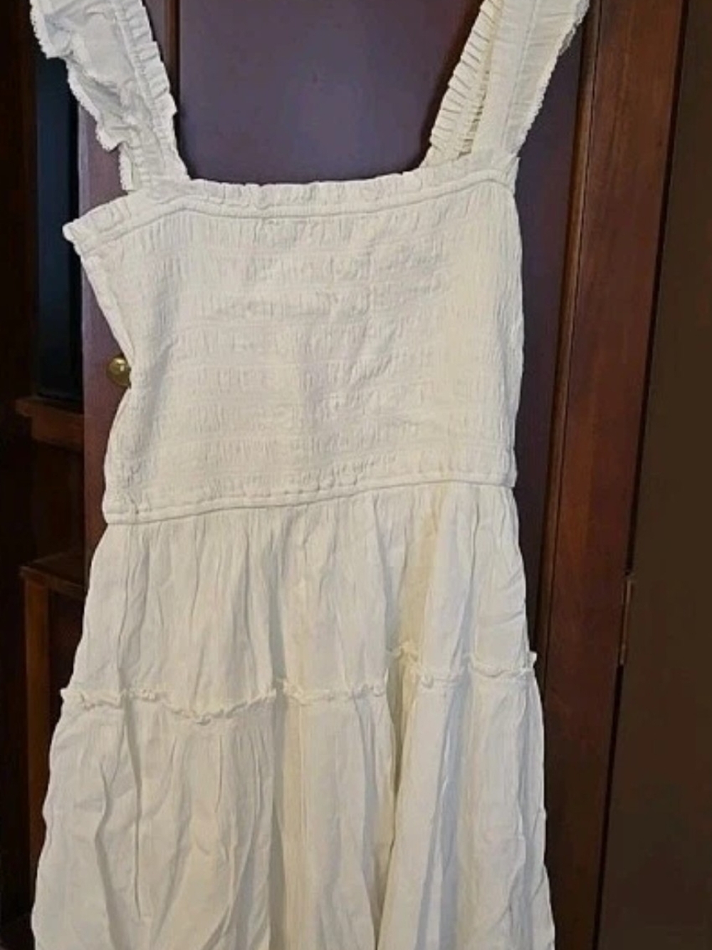 NWT Aerie White Smocked Mini Dress Size XXL